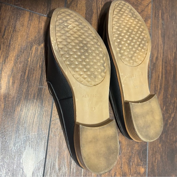 Women's Black Aerosoles Loafer Mule - Picture 7 of 9